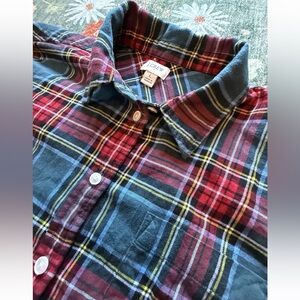 J Crew 100% Cotton Plaid Button Down Size L Men’s Classic